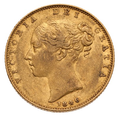 Lot 22 - Victoria, Sovereign 1846, (Marsh 29, S.3852),...