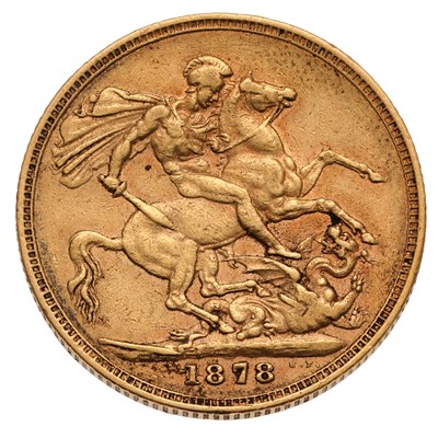 Lot 52 - Victoria, Sovereign 1878, (Marsh 89, S.3856A),...