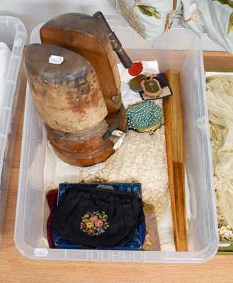 Lot 1168 - Milliners Hat Stretcher and Decorative...