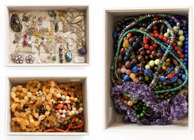 Lot 324 - A Quantity of Pendants on Chains and Necklaces,...