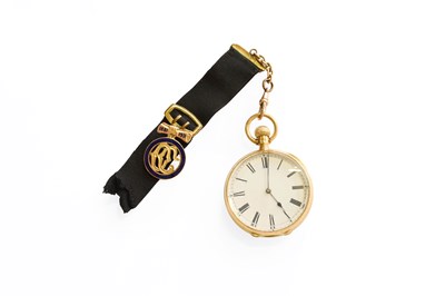 Lot 407 - An 18 Carat Gold Open Faced Pocket Watch,...