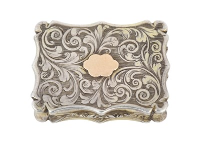 Lot A Victorian Parcel-Gilt Silver Vinaigrette