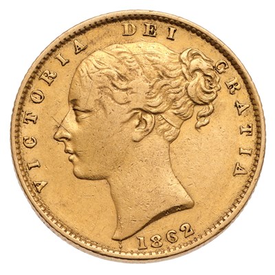 Lot 36 - Victoria, Sovereign 1862, (Marsh 45, S.3852D),...