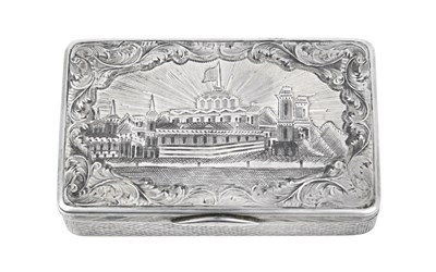 Lot A Russian Silver and Niello Snuff-Box