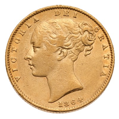 Lot 37 - Victoria, Sovereign 1864, die no. 9, (Marsh 49,...
