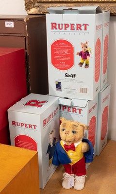 Lot 1338 - Five Steiff Rupert Classic Soft Toys,...