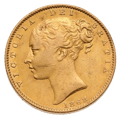 Lot 40 - Victoria, Sovereign 1868, die no. 24, (Marsh...