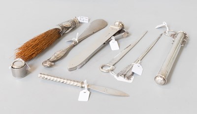 Lot 142 - A Quantity of Assorted Desk and Other Silver...