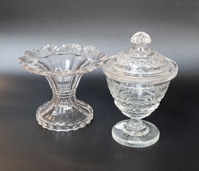 Lot 244 - An Anglo-Irish Cut Glass Bonbonniere,...