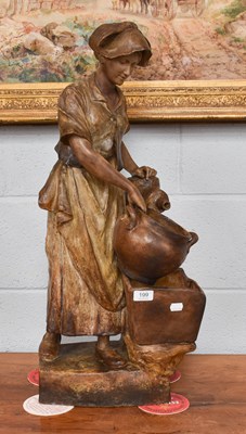 Lot 199 - An Austrian Goldscheider Terracotta Figure of...