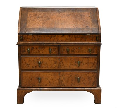 Lot 502 - A George II Figured Walnut, Crossbanded and...