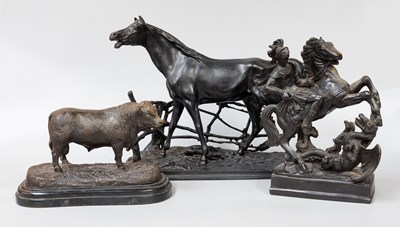 Lot 231 - A Late 20th Century Cast Metal Figure of a...