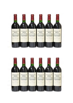 Lot 4018 - Château de Pez 1999 Saint-Estèphe (twelve...