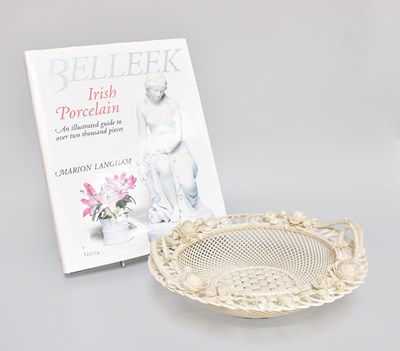 Lot 197 - A Belleek Porcelain "Four-Strand" Basket,...