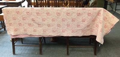 Lot 1252 - 19th Century Wholecloth Durham Quilt, with...