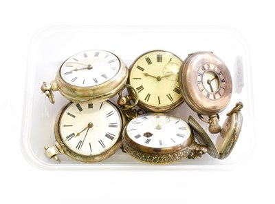 Lot 359 - Two Silver Pair Cased Pocket Watches, Silver...