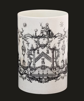 Lot 181 - A Chaffer's Liverpool Porcelain Mug, circa...