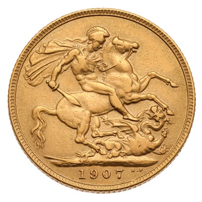 Lot 136 - Edward VII, Sovereign 1907, (Marsh 179,...