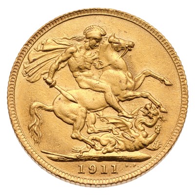 Lot 157 - George V, Sovereign 1911, (Marsh 213, S.3996),...