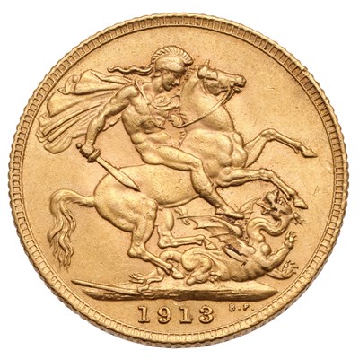 Lot 170 - George V, Sovereign 1913, (Marsh 215, S.3996),...