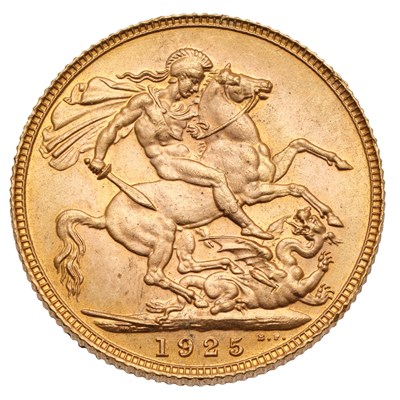Lot George V, Sovereign 1925, (Marsh 220, S.3996),...