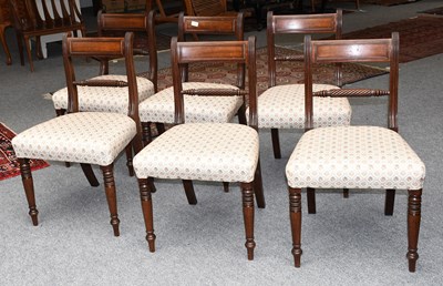 Lot 1343 - A Set of Six Regency Mahogany Dining Chairs,...