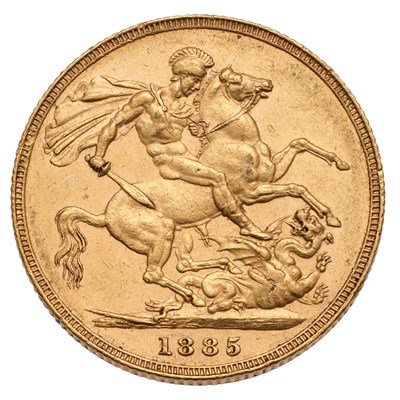 Lot 67 - Victoria, Sovereign 1885M, Melbourne Mint, W.W....