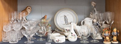 Lot 163 - Assorted Ceramics and Glass, including Lladro...