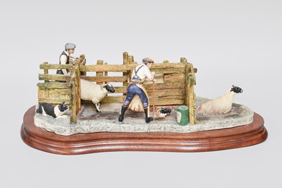 Lot 1085 - Border Fine Arts 'Twice Under' (Sheep Dipping),...