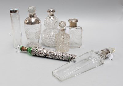 Lot 103 - A Collection of Assorted Silver-Mounted Glass...