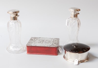 Lot 62 - A Pair of Edward VII Silver-Mounted...