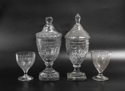 Lot 58 - A Glass Rummer, early 19th century, inscribed "...