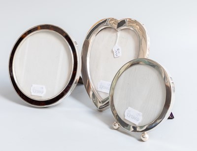 Lot 80 - Three Silver-Mounted Photograph-Frames, two...