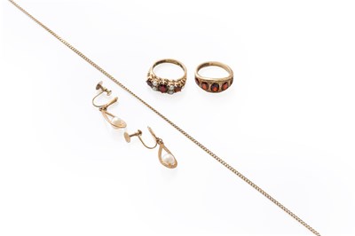 Lot 210 - A Small Quantity of Jewellery, including a 9...
