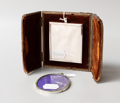 Lot 63 - An Edward VII Silver and Enamel Frame, Maker's...