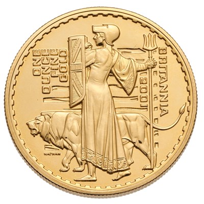 Lot 206 - Elizabeth II, 1oz Fine Gold Britannia 2001,...