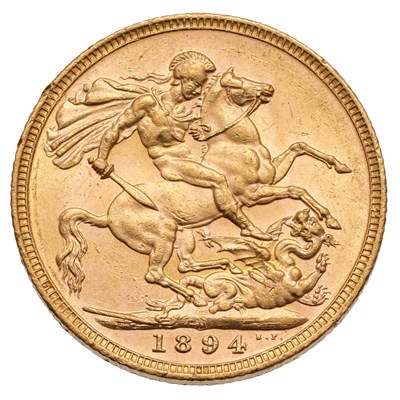 Lot 103 - Victoria, Sovereign 1894M, Melbourne Mint,...