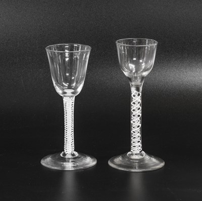 Lot 76 - A Wine Glass, mid-18th century, with plain...