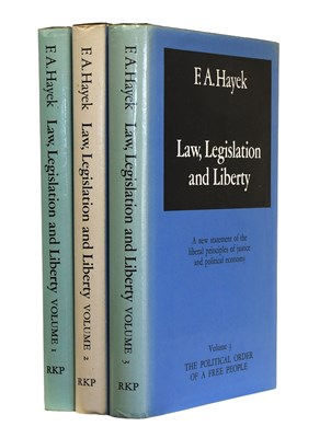 Lot 2121 - Hayek (F.A.). Law, Legislation and Liberty: A...
