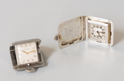 Lot 486 - A Silver Art Deco Purse Watch, and a base...
