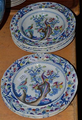 Lot 225 - Seven famille rose stoneware dishes and four matching plates (11)