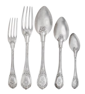 Lot A French Silver Table-Service