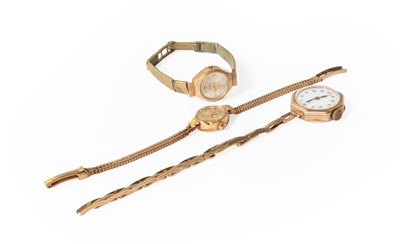 Lot 487 - A Lady's 9 Carat Gold Accurist Wristwatch,...
