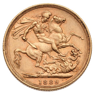 Lot 86 - Victoria, Sovereign 1889M, Melbourne Mint,...