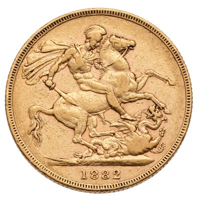 Lot 60 - Victoria, Sovereign 1882M, Melbourne Mint, St....