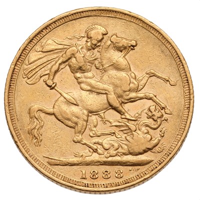 Lot 84 - Victoria, Sovereign 1888S, Sydney Mint, (Marsh...
