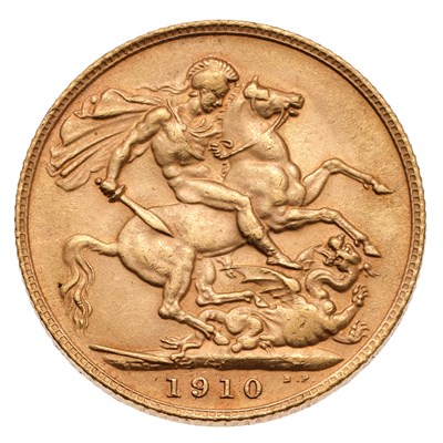 Lot 188 - Edward VII, Sovereign 1910; extremely fine...
