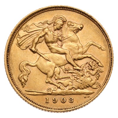 Lot 200 - Edward VII, Half Sovereign 1908; good very fine