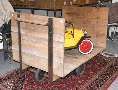 Lot 1314 - An Ajax Vintage Woollen Mill Trolley, the iron...