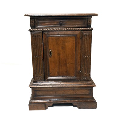 Lot 458 - An Italian Walnut Credenza, probably Tuscany,...